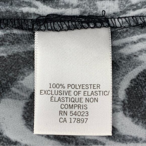 Banana Republic Skirt Elastic Waistband Side Pockets Black/Gray Size L - Picture 11 of 12